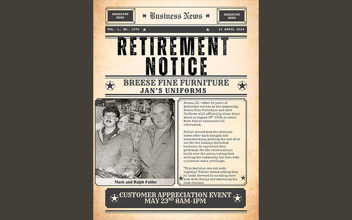 After 56 years, Breese Fine Furniture and Jan’s Uniforms preparing to say goodbye