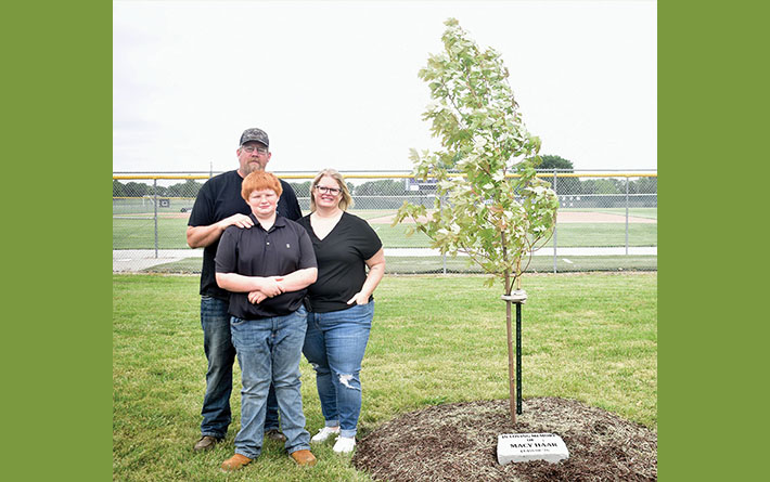 Tree planted in memory of Haar at Central High School