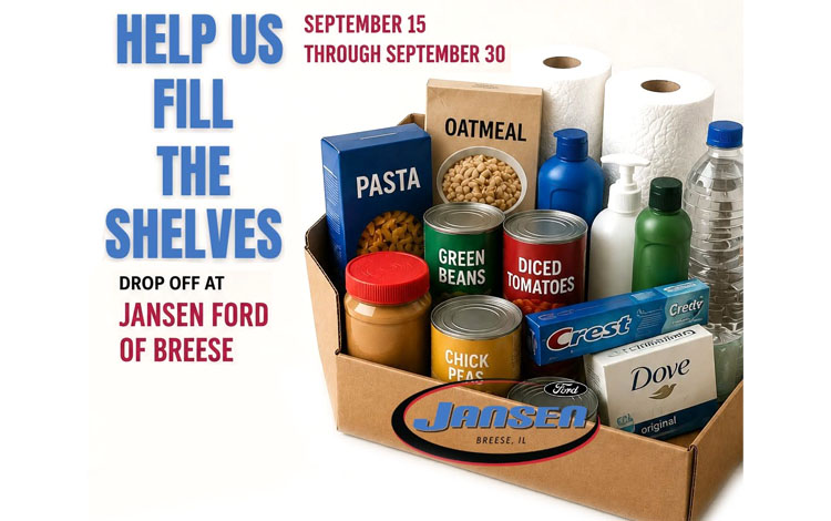 Jansen Ford launches food drive to benefit Zion UCC pantry