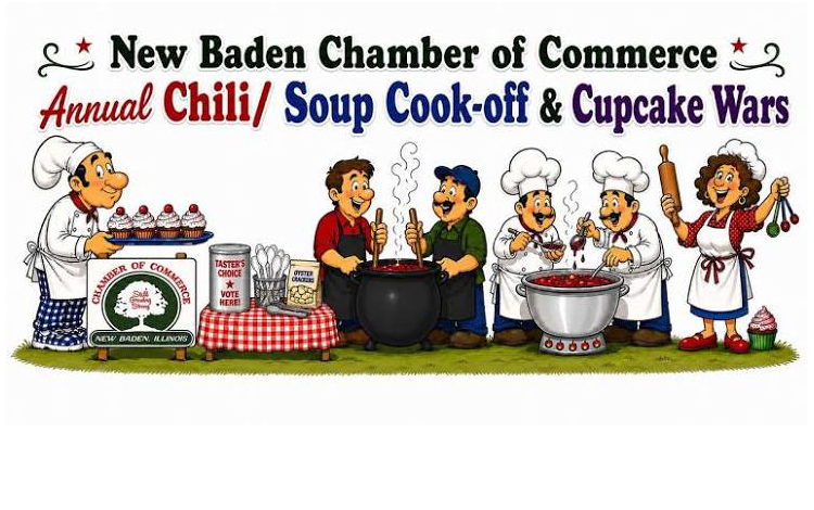New Baden Chamber of Commerce annual chili and soup cookoff this Saturday