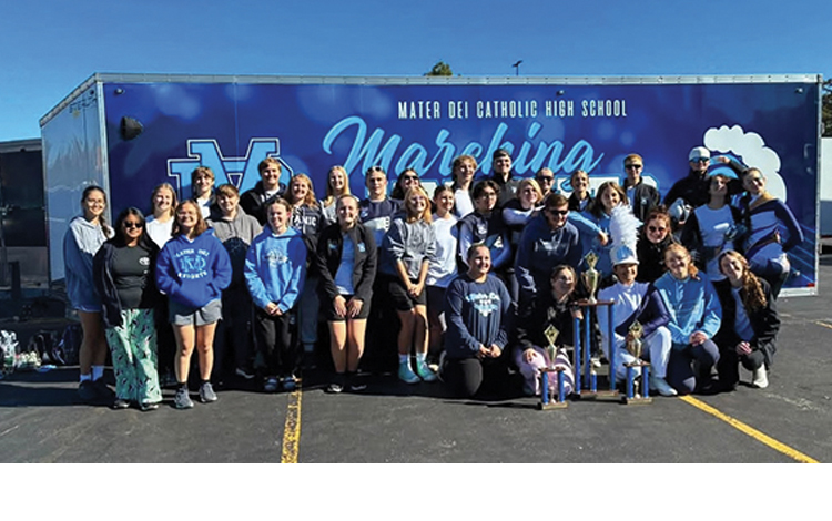 Marching Knights claim third straight Class A state championship