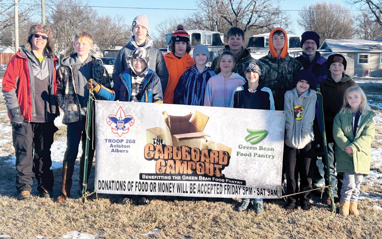 Scouts brave cold for annual 'Cardboard Campout'